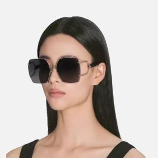 【GUCCI 古馳】蝶形金屬太陽眼鏡(GG1564SA-002 FORK系列)