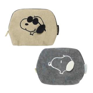 【Kamio】SNOOPY 史努比 燈芯絨面紙收納包 化妝包