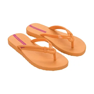 【IPANEMA】異材交叉人字平底拖鞋(橙色)