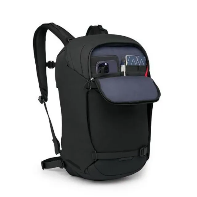 【Osprey】雙11 Metron 24 通勤電腦背包 黑色(自行車通勤專用背包 電腦背包 筆電背包 日常背包)