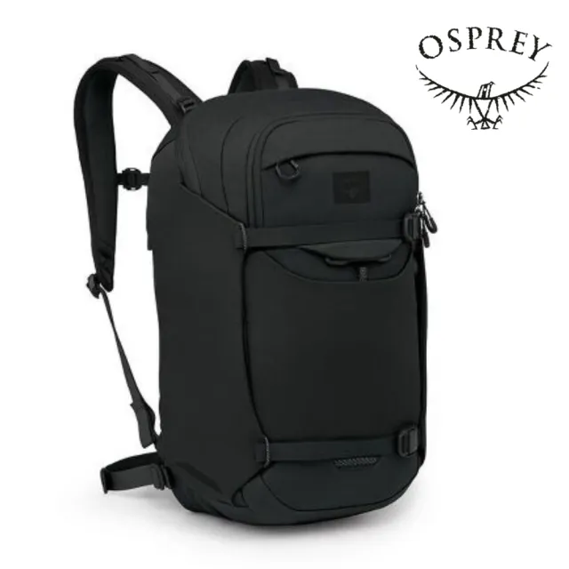 【Osprey】Metron 24 通勤電腦背包 黑色(自行車通勤專用背包 電腦背包 筆電背包 日常背包)