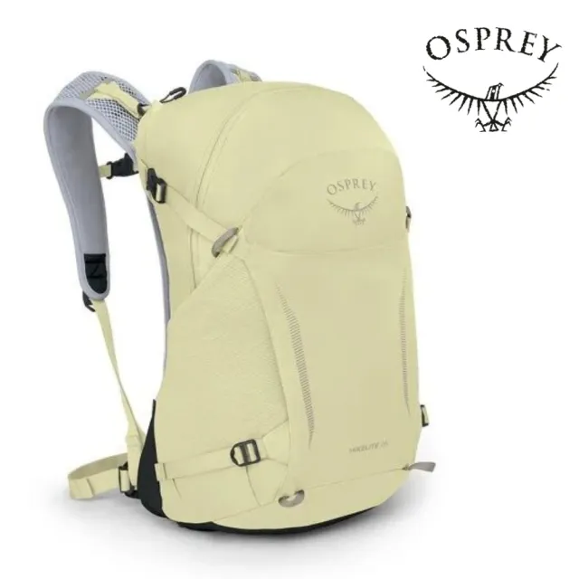 【Osprey】雙11 Hikelite 26 輕量網架背包 星塵黃/灰狼(健行背包 運動後背包 多功能背包)