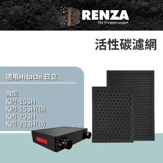 【RENZA】適用 Hitachi 日立 KPI-153H KPI-253H 對應PM2.5 全熱交換器(活性碳濾網 濾芯 濾心)