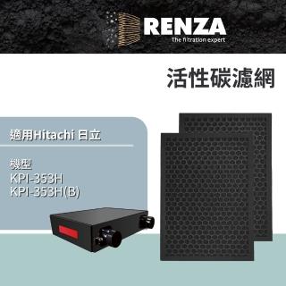 【RENZA】適用 Hitachi 日立 KPI-353H 對應PM2.5全熱交換器(活性碳濾網 濾芯 濾心)