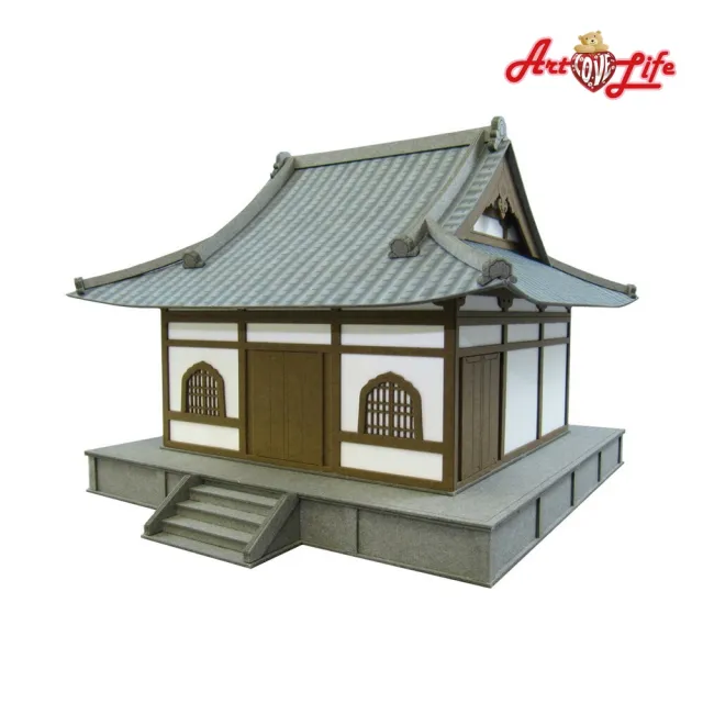 【ArtLife 藝術生活】MK05-15 廟宇-1  S:1/87・80(日本 sankei 微縮藝術精品 紙模 DIY 交換禮物)