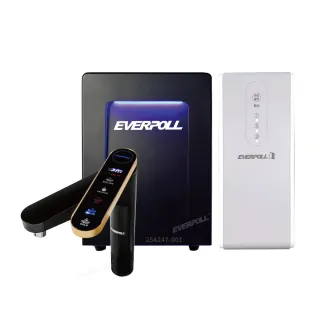 【EVERPOLL】智能廚下型三溫UV觸控飲水機+直出RO淨水器(EVB-398+RO-600)