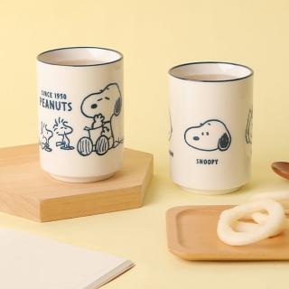【Norns】Peanuts史努比湯吞杯(Snoopy日式湯吞杯 手握杯 茶杯 陶瓷杯子 餐具)