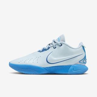 【NIKE 耐吉】LeBron XXI EP 男 籃球鞋 運動 球鞋 LBJ 21代 氣墊 冰川藍(FQ4146-400)