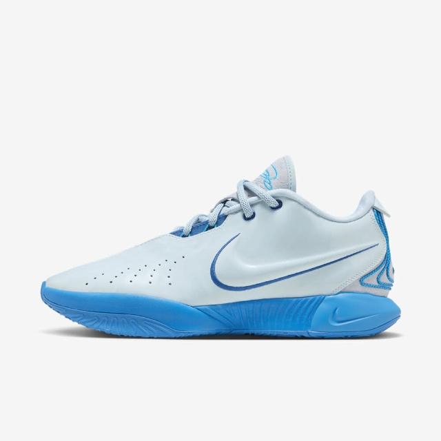【NIKE 耐吉】LeBron XXI EP 男 籃球鞋 運動 球鞋 LBJ 21代 氣墊 冰川藍(FQ4146-400)