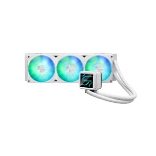 【ASUS 華碩】Prime LC 360 ARGB 一體式 CPU 水冷散熱器 - 靜謐白(PRIME-LC-360-ARGB-W)