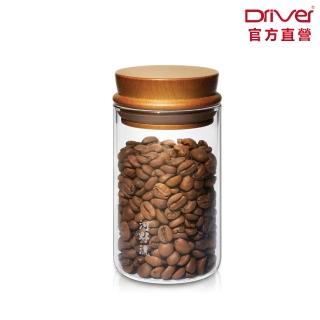 【Driver】河野流巖手密封罐-250ml(原木材質 咖啡豆罐 收納罐 耐熱玻璃杯 密封罐 玻璃罐 咖啡周邊)