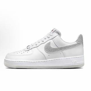 【NIKE 耐吉】NIKE WMNS AIR FORCE 1 07 LX 白銀粉 鑽石銀 銀勾 冰底 空軍一號 女鞋 休閒鞋 HQ3461-191