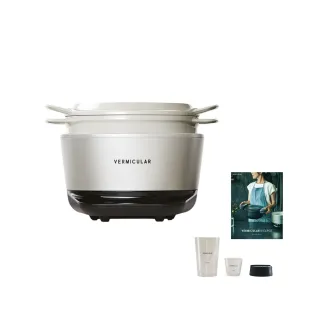 【Vermicular】IH琺瑯鑄鐵電子鍋-海鹽白(電子鍋/電子鑄鐵鍋/IH電子鍋/鑄鐵鍋/萬用鍋)