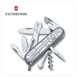 【VICTORINOX 瑞士維氏】Climber 瑞士刀/透明/14用(1.3703.T7)