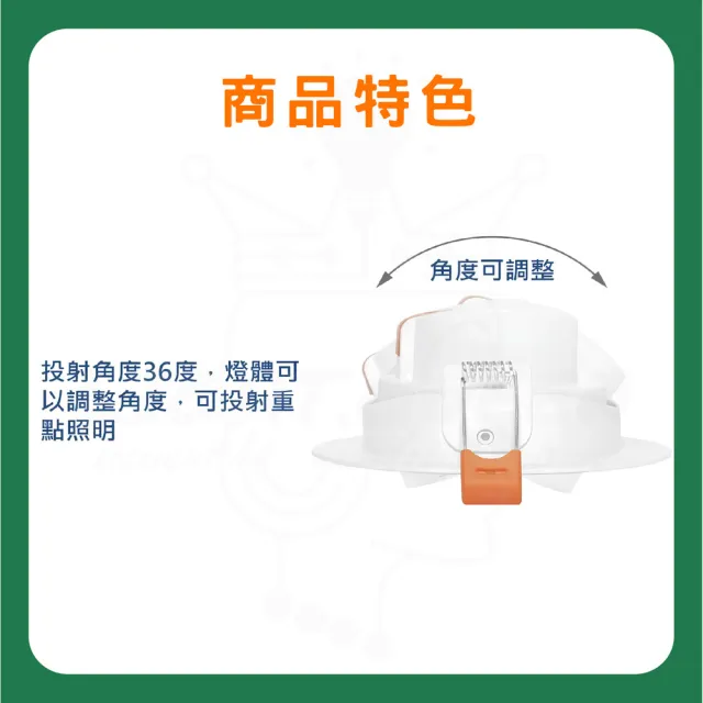 【亮博士】6入 9W 崁孔9.5cm LED崁燈(白光/中性光/黃光)