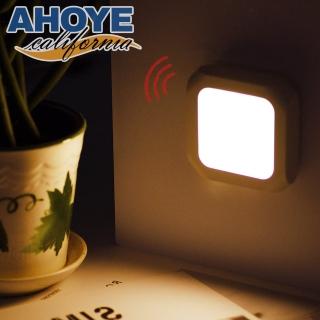 【AHOYE】智慧插電可調亮度人體感應燈(小夜燈 階梯燈 走廊燈 浴室燈)
