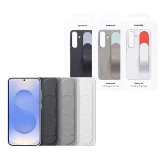 【Samsung 三星】Galaxy S25 原廠立架式矽膠保護殼 - 附指環帶(EF-GS931)