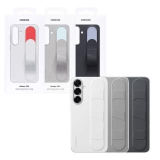 【Samsung 三星】Galaxy S25+ 原廠立架式矽膠保護殼 - 附指環帶(EF-GS936)