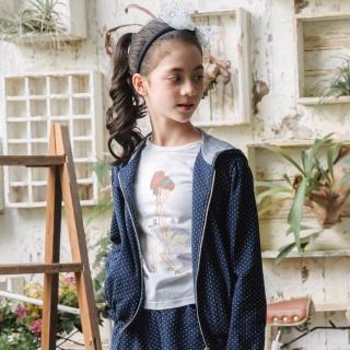 【ANNY’S 安妮公主】華麗髮箍女孩春夏款彈性棉荷葉邊造型短袖上衣(3334白色)