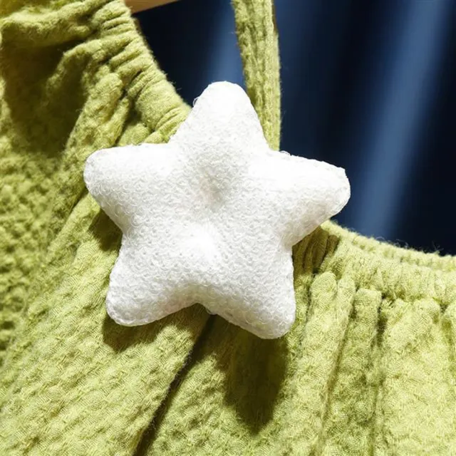 【安朵童舖】現貨韓版女童露肩甜美上衣兒童露肩吊帶上衣短袖上衣背心上衣短袖T恤背心T恤(17)