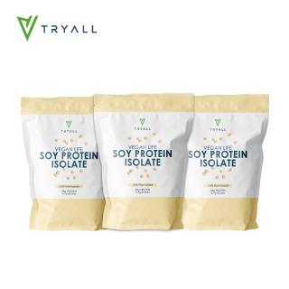 【TRYALL】momo獨家獨規品 素食友好(臺灣 Tryall) 分離大豆蛋白 1kg/袋*3(1kg/袋)