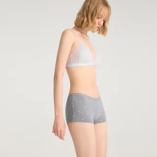 【Anden Hud】溫暖日常．中腰平口內褲(靛灰藍-海狗點點)