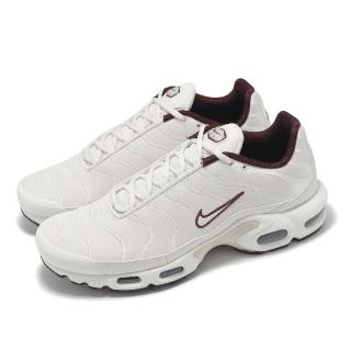 【NIKE 耐吉】休閒鞋 Air Max Plus PRM 男鞋 女鞋 白 紅棕 氣墊 復古 運動鞋(HF3181-001)