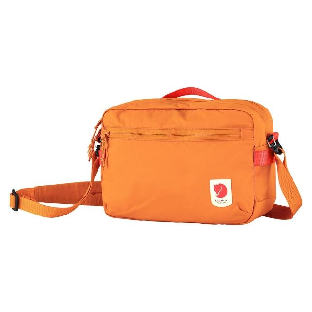 【Fjallraven】High Coast Crossbody斜背包(FR23227-207夕陽橙 241桃沙 016鯊魚灰 221粘土)