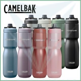 【CAMELBAK】650ml Podium 競速真空保冰單車水瓶(Camelbak / 全新設計 / 自行車水壺 / 真空保冰)