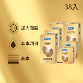 【Durex 杜蕾斯】真觸感裝衛生套8入x4盒+3入x2盒(共38入)