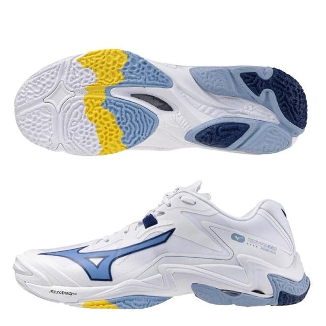 MIZUNO 美津濃 WAVE LIGHTNING Z8 男款 排球鞋 白藍 V1GA240097
