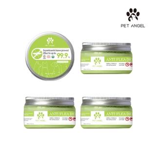 【毛天使】犬貓通用防蚤驅蚊除臭凝膠100g 4入組