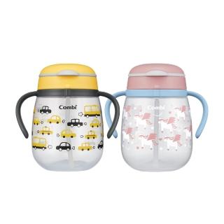 【Combi】LakuMug樂可杯第3階段吸管杯340ml(奇幻旅程 / 活力車車)