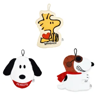 【SNOOPY 史努比】造型掛飾擦手巾-2入組(超細纖維 吸濕快乾 不掉棉絮 可當掛飾)
