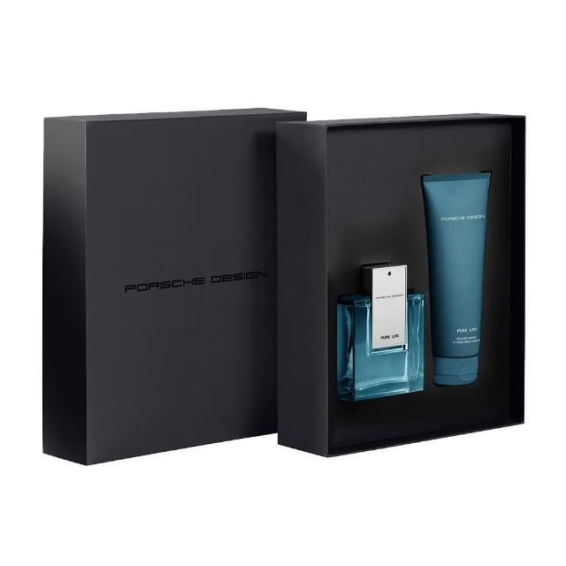 Porsche Design 保時捷 純粹永恆男性淡香精禮盒-淡香精100ml 2合1洗髮沐浴膠200ml 專櫃公司貨