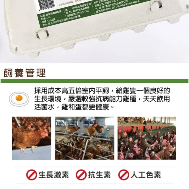 【咱兜ㄟ養雞場】草本DHA機能蛋/紅殼/40入宅配禮盒組(機能蛋專家/平飼/永續農業)