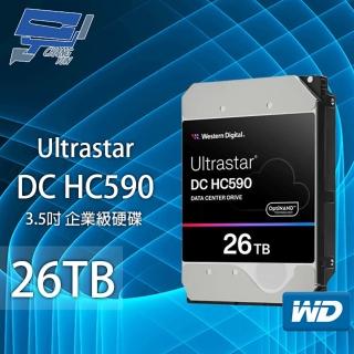 【WD 威騰】昌運監視器 WD Ultrastar DC HC590 26TB 企業級硬碟(WUH722626ALE6L)