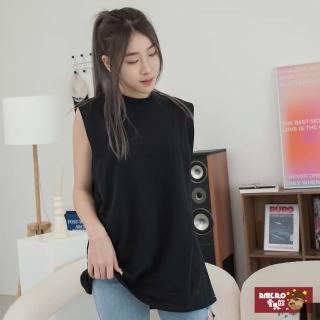 【AMERO】男女裝 圓領寬肩背心(男裝 女裝 圓領 寬肩背心 多色素面 寬鬆 情侶裝)