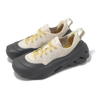 【Crocs】休閒鞋 Echo Surge 男鞋 女鞋 米白 黑 波波光束鞋 針織 緩衝 情侶鞋 卡駱馳(2100790LL)