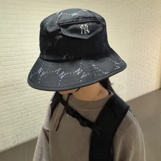 【MLB】漁夫帽 Monogram系列 紐約洋基隊(3AHTM015N-50BKS)