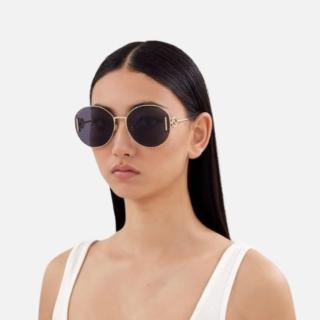 【GUCCI 古馳】金屬抗UV太陽眼鏡(GG1206SA-002)