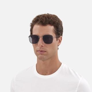 【GUCCI 古馳】方形金屬抗UV太陽眼鏡(GG1350S-001)