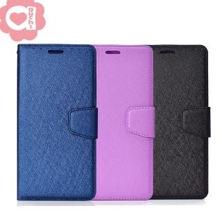 Samsung Galaxy J4+ 6吋 月詩時尚皮套 多層次插卡功能 側掀磁扣手機殼/保護套 藍紫黑多色可選