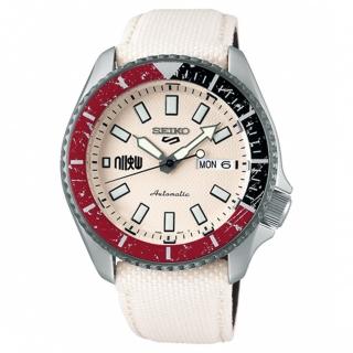 【SEIKO 精工】5 Sports 快打旋風隆聯名機械錶(4R36-08P0W SRPF19K1)