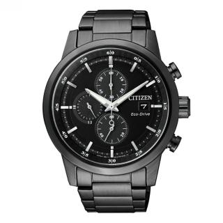 【CITIZEN 星辰】Chronograph系列 亞洲限定 光動能三眼計時腕錶/43.0mm(CA0615-59E)