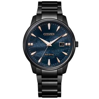 【CITIZEN 星辰】PAIR系列 天川銀河限定 率性都會光動能腕錶/39.2mm(BM7595-89L)