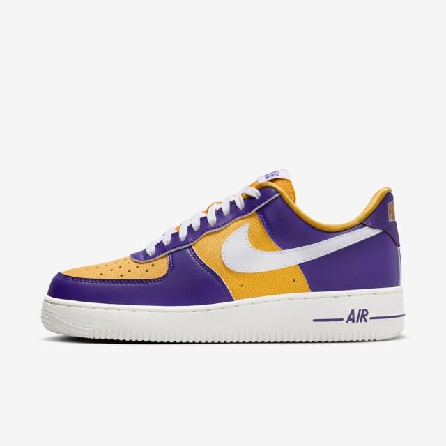 【NIKE 耐吉】Wmns Air Force 1 07 SE 女 運動休閒鞋 AF1 紫 金黃(FJ1408-500)