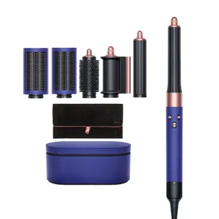 【dyson 戴森 限量福利品】Airwrap Complete HS05 多功能造型器加長版(長春花藍配玫瑰金附旅行袋和禮盒)