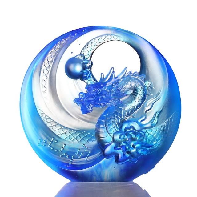 【琉璃工房】蒼龍耀日！升 生日禮物十二生肖入厝禮(龍/送禮/迎賓/禮品/典藏/水晶/琉璃/祝福)