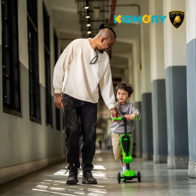 【KIDMORY】藍寶堅尼二合一炫光滑板-四色可選(兒童滑步車/滑板車/學步車KM-616)